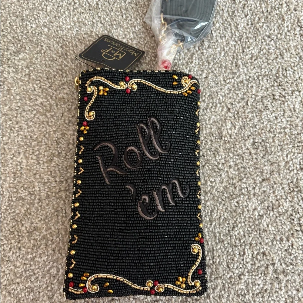 Mary Frances Black and Red Dice Crossbody Bag - Picture 7 of 8